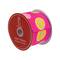 2.5" x 10yd. Pink Easter Egg Design Wired Spring Craft Ribbon